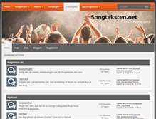 Tablet Screenshot of forum.songteksten.net